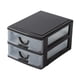 thumbnail image 1 of Cajón De Almacenamiento De Sobremesa Organizador De Escritorio Decorativo Para Tocador De Baño 2 Capas Marrón, 1 of 3