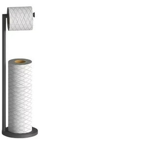 Genérico - Soporte Papel Higiénico Confort Pedestal Organizador Premiun Negro