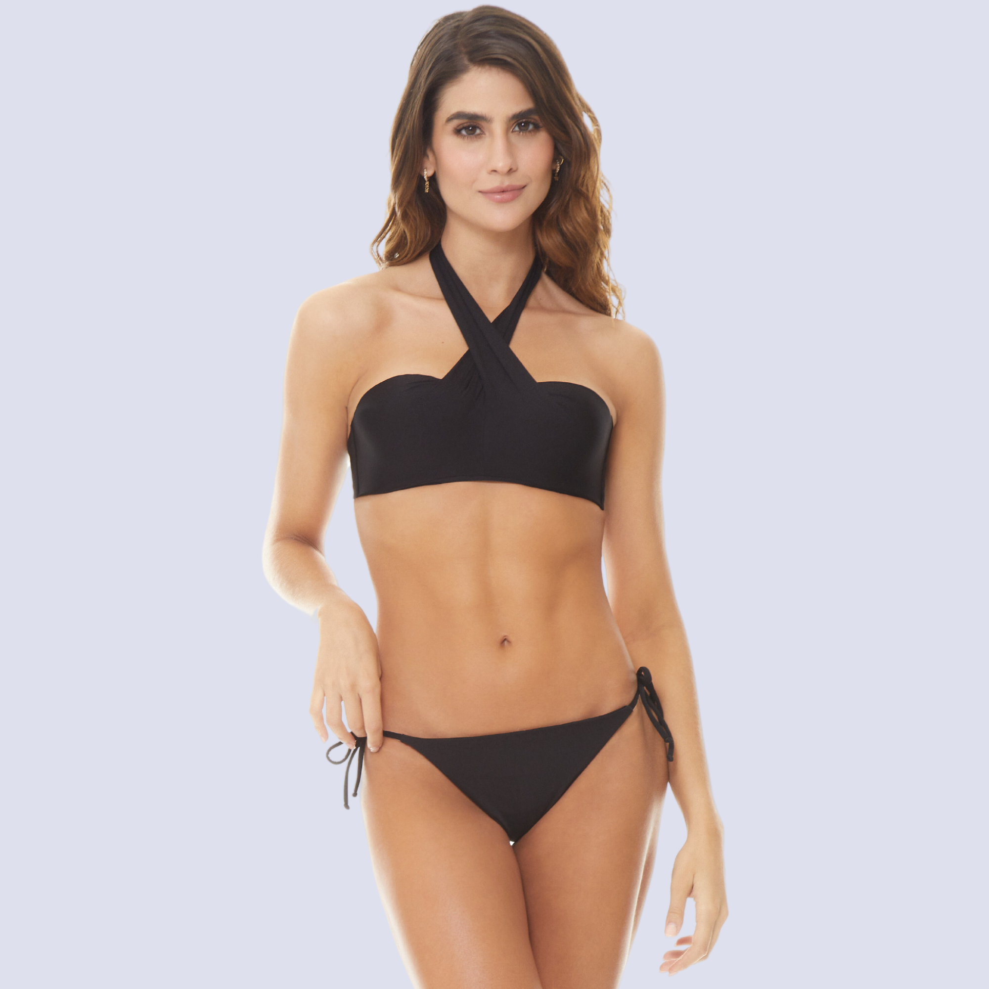 Chamela - Bikini Negro Multiforma 5 In 1 Mujer Outlet