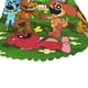 thumbnail image 4 of Smiling Critters Mantel Redondo con Estampado Icónico de Temática, Se Adapta a la Mayoría de Mesas, Fácil de Cuidar, Regalo Perfecto para Aficionados, Amigos y Familia.180cm, 4 of 5