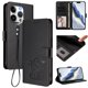thumbnail image 2 of Funda Volteable tipo Billetera con Correa para iPhone 16 Pro, Negro, 2 of 6