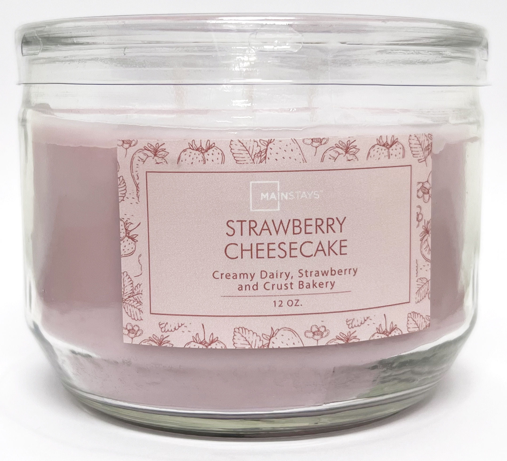 Mainstays - Velas Y Esencias Aromática Strawberry Cheesecake Magenta