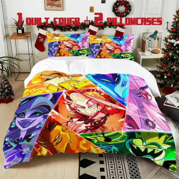 3pcs Hell's Kitchen Character Printed Bedding Set Soft Duvet Cover with 2 Pillowcases All Season Comfort