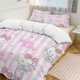 thumbnail image 3 of Polka Dots Hello Kitty Comforter Twin SizeComforter Set for Kids Girls3Pcs Bedding Set Printed Comforter with 2 PillowcasesDown AlternativeSoft and Lightweight Bed Sheets, 3 of 5