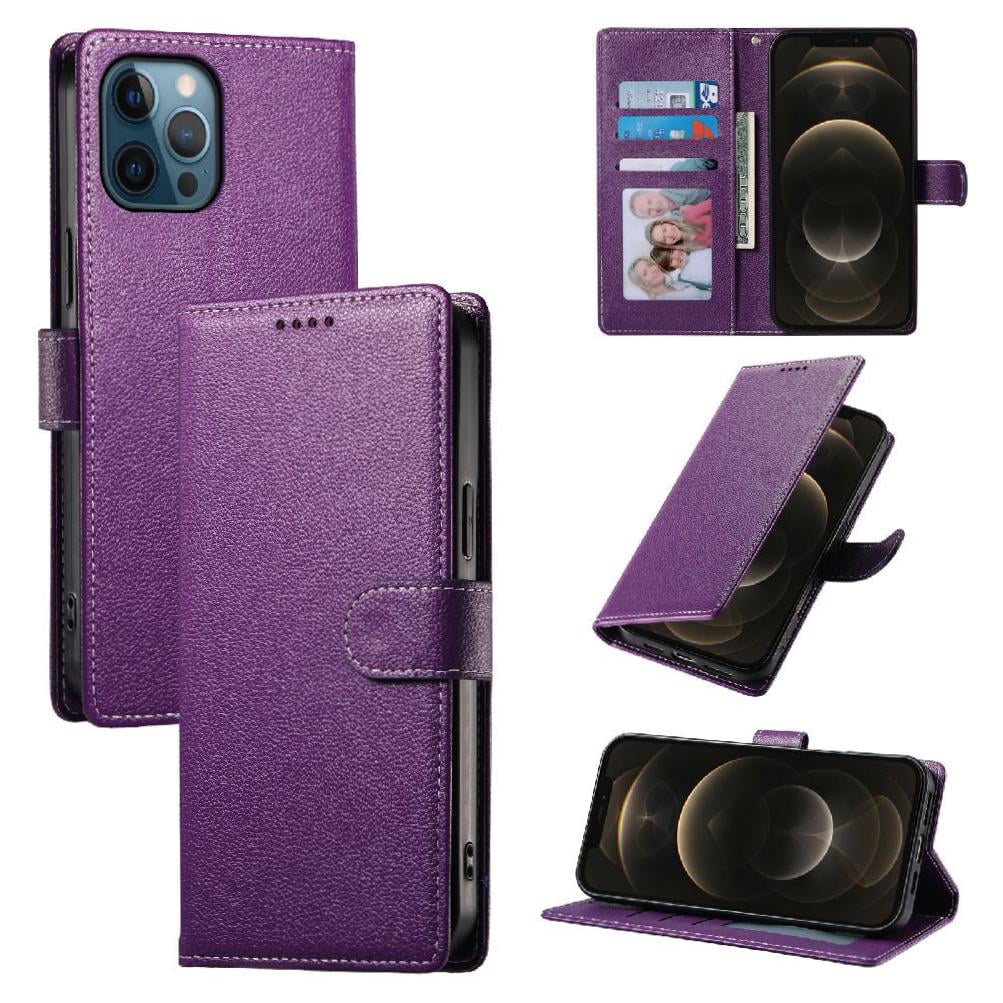 Foxdock - Funda Para Iphone 12 Pro Max– Cuero Premium, 3 Ranuras Para Tarjetas, Protección Contra Impactos