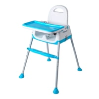 Mundo Online - Silla Comer Bebe Altura Regulable Easy Travel Celeste