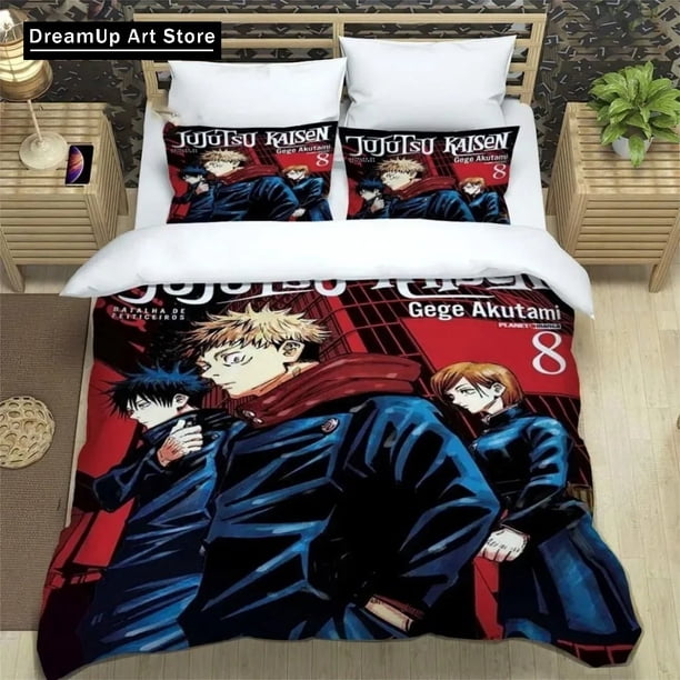 Jujutsu KaisenBedding Set Boys Girls Duvet Cover Pillowcase Bed Boys Adult