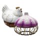 thumbnail image 2 of Pack Porta Huevos Y Porta Ajos Decorativos Cocina purpura, 2 of 4