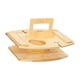 thumbnail image 3 of Mesa De Picnic Al Aire Libre, Mesa De Centro Con Soporte De Vidrio Para Acampar, Concierto, Piscina, Amarillo, 3 of 5