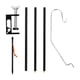 thumbnail image 2 of Soporte Para Linterna De Camping Con Abrazadera De Mesa Y Estaca Para Actividades Al Aire Libre, Senderismo, Color Negro, 2 of 5