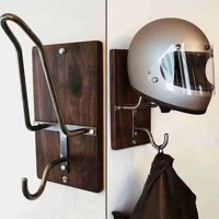Genérico - Soporte Para Casco De Motocicleta Gancho Madera