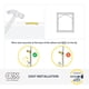 thumbnail image 5 of Kit para colgar cuadros OOK, 50 unidades, ganchos de alambre y clavos de 4,5 kg, 5 of 6