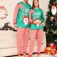 thumbnail image 5 of Pijamas navideños de moda familiar, camisetas y pantalones de manga larga para papá, mamá y niños, conjunto de pijamas a juego con estampado de alce y nieve., 5 of 5