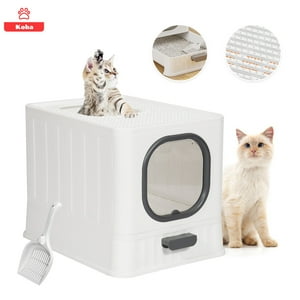 Koba - Arenero Gato Cerrado Grande Michis Baño Sanitario Con Pala