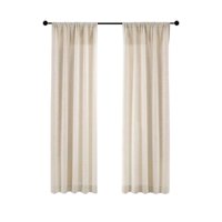 Oem - Cortina Lino 2 Paños Cortina 8 Anillos Deco 70X150Cm 1