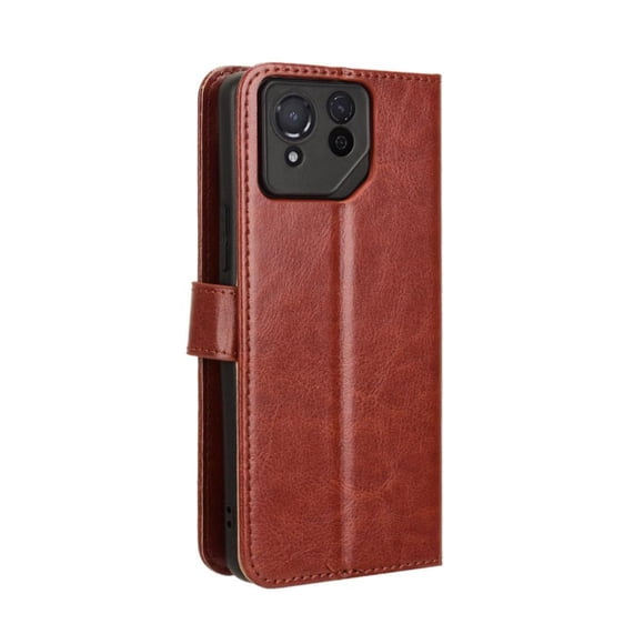 Funda tipo libro para Asus Rog Phone 8 Pro, cartera todo‑en‑uno, funda multifuncional con tarjetero y correa de muñeca desmontable