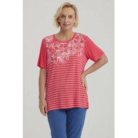 Fashionspark - Polera Mujer Estampada Fucsia