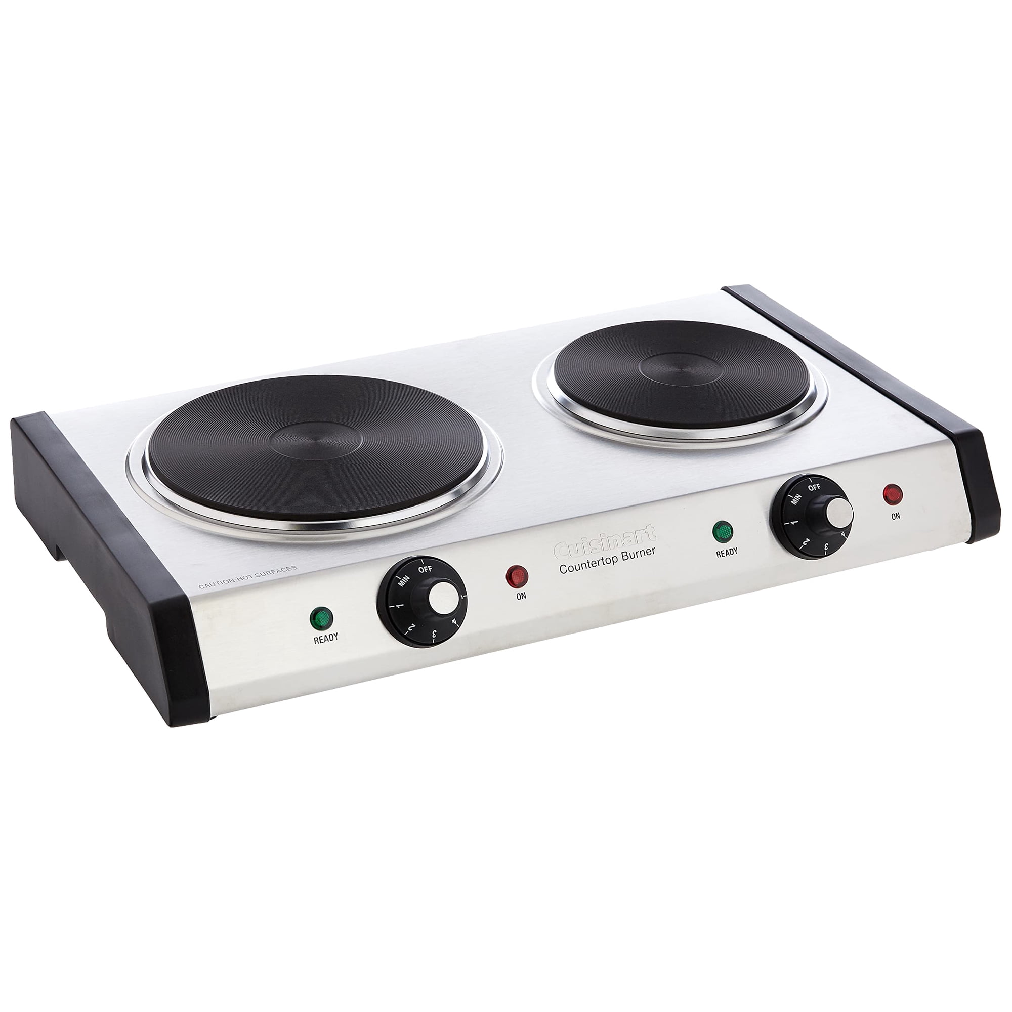 Encimera Con Doble Quemador Cuisinart Silver, 1800 W, 5,75 X 22,50 X 15,25 Pulgadas