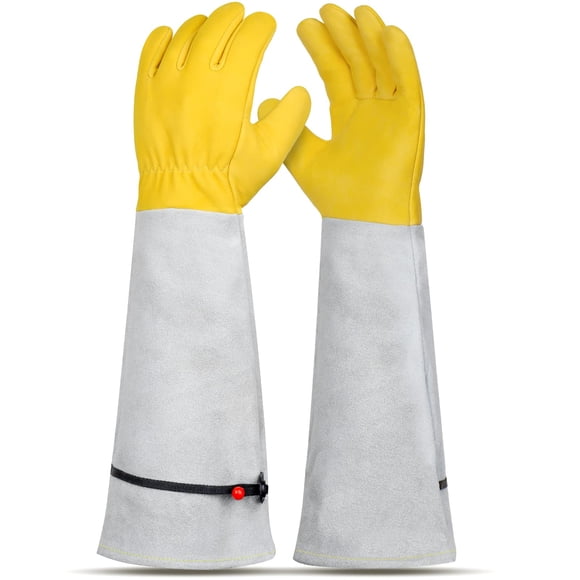 Guantes de jardinería Supersfel con puños ajustables de piel unisex