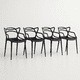 thumbnail image 1 of Pack de 4 sillas de terraza o comedor Master - Negras, 1 of 7