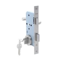 Stark Design - Cerradura De Embutir Puerta Acceso Principal. Cilindro Ambos Lados. Manilla Interior Derecha O Izquierda, Modelo: Tina. (Acero Inoxidable 304). Sku: Sde200-Ai.Kit.Tina1/2