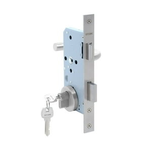 Stark Design - Cerradura De Embutir Puerta Acceso Principal. Cilindro Ambos Lados. Manilla Interior Derecha O Izquierda, Modelo: Tina. (Acero Inoxidable 304). Sku: Sde200-Ai.Kit.Tina1/2