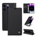 thumbnail image 1 of Funda Billetera de Cuero para iPhone 15 Pro Max con Tarjetero y Soporte - Tapa Magnética Negro, 1 of 6