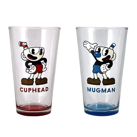 Set de vasos JUST FUNKY Cuphead Pint 473 ml (2 unidades)