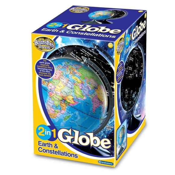 Globe Brainstorm Toys 2 en 1: Tierra y constelaciones