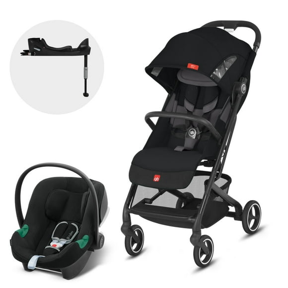 Coche Travel System Qbit Plus AC Negro + Aton B2 + Base