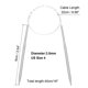 thumbnail image 2 of Uxcell Aguja de Tejer Circular de Aluminio 16 pulgadas (40cm) Longitud Tamaño US 4 (3.5mm), 2 of 6