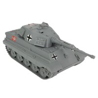 Bmc Toys - Toy Tank Bmc German King Tiger De La Segunda Guerra Mundial A Escala 1:32 Gris Con Figuras