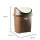 thumbnail image 2 of Papelero Vaiven Ratán 8Lts Cafe-Beige, 2 of 3
