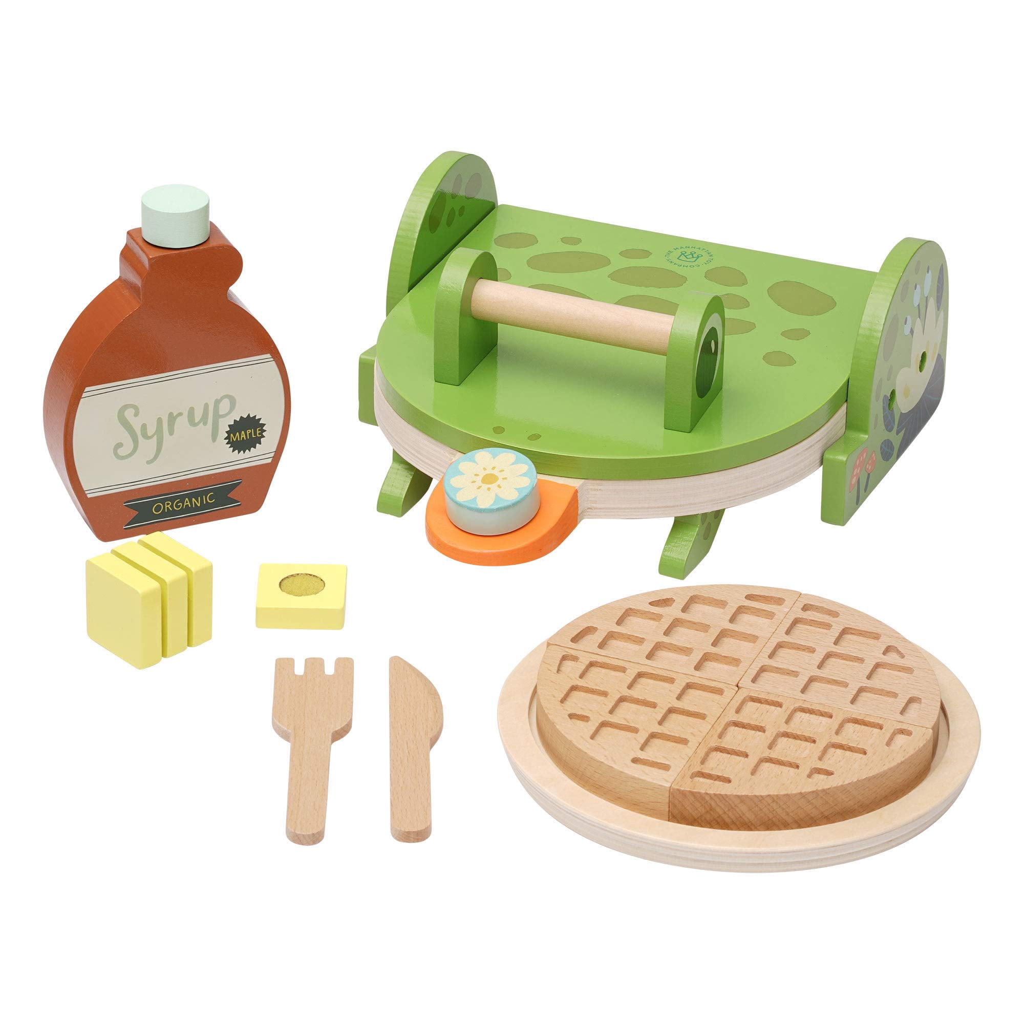 Set De Juguetes De Cocina Manhattan Toy Ribbit Waffle Maker Para Niños De 3 Años O Más