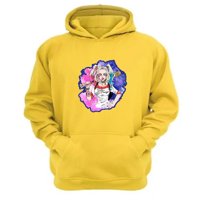 Genérico - Polerón Canguro Harley Amarillo Talla M Unisex