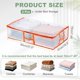 thumbnail image 2 of Uxcell 2 Paquetes de Almacenamiento Debajo de la Cama, 31.5"L x 18.5"W x 7.5"H Organizador de Armario de Tela con Asas, Bolsas de Contenedor Plegables, 2 of 7