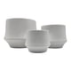 thumbnail image 5 of Set 3 Maceteros Maceta De Ceramica Elegante Blanco Liso blanco, 5 of 6