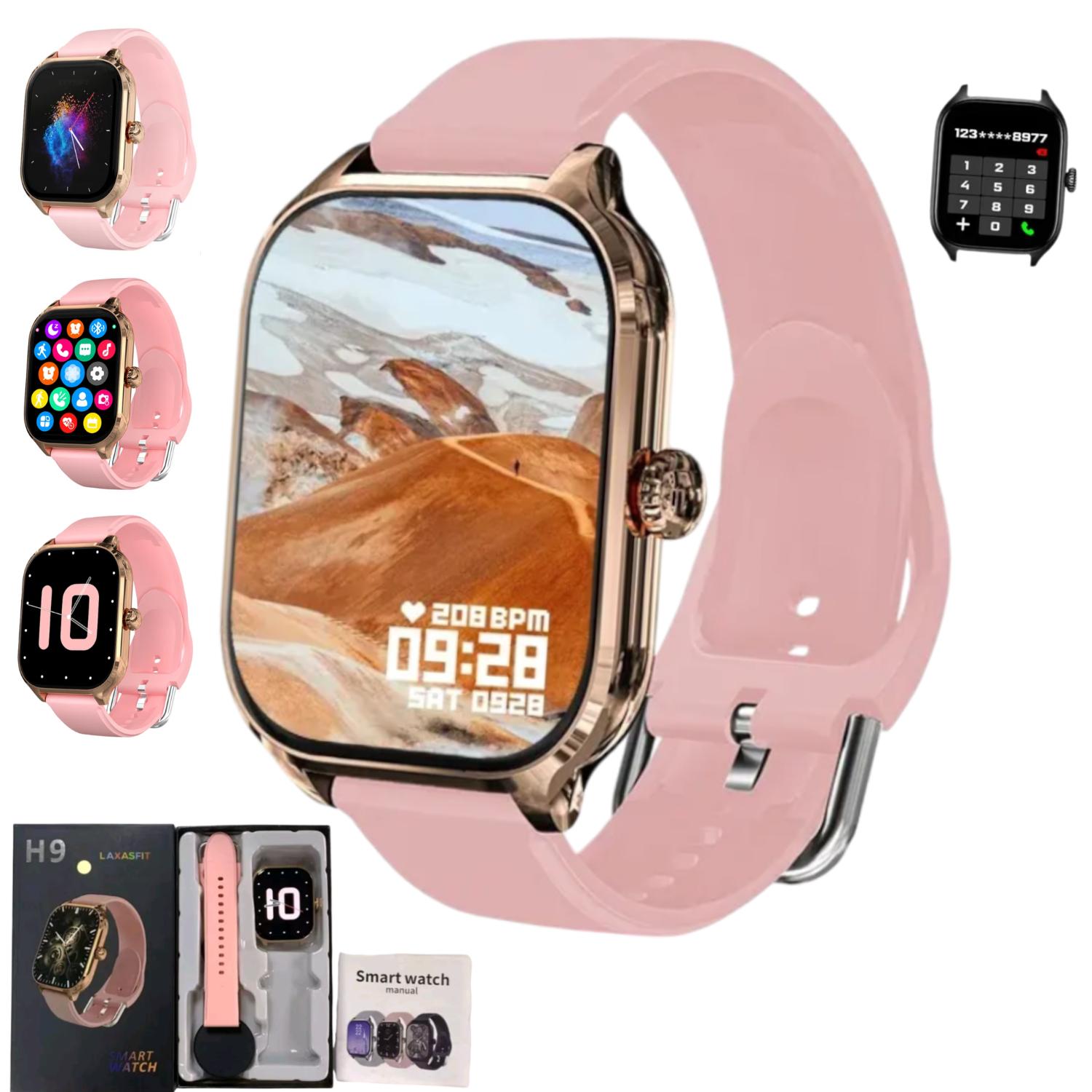 Fitpro - Reloj Inteligente Smartwatch H9 Rosado Rosa