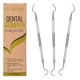thumbnail image 1 of Raspador Dental POLKASTORE 16 cm Juego de 3 Acero Inoxidable, 1 of 7