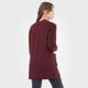 thumbnail image 2 of Sweater Mujer Cárdigan Flecos Burdeo Corona, 2 of 5