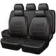 thumbnail image 1 of Funda para asiento de auto CAR PASS, ajuste universal, cuero PU negro, 1 of 8