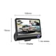 thumbnail image 5 of Cámara DVR para salpicadero de coche, 1080P, LCD de 4'', 3 lentes, cámara de visión trasera con sensor G, grabación en bucle y modo nocturno, 5 of 8
