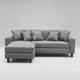 thumbnail image 2 of Sofa Seccional Bloccare 2 Cuerpos - Tela Verona (Gris), 2 of 3
