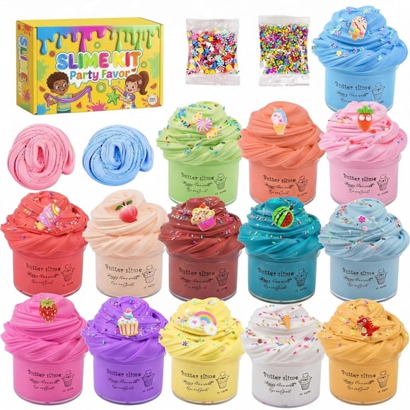 Kit de Slime MIAEZOUYOX 14 piezas sin pegajosidad - DIY
