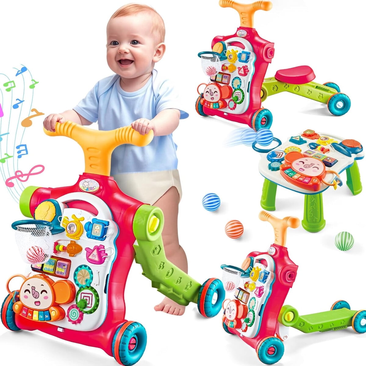 Vyseglobal - Andador 5en1 Para Beba Mesa Actividades Ajustable N6032