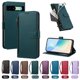 thumbnail image 4 of Funda con Billetera para [Google Pixel 8A] con Bolsillo Zipper y Tarjetero Verde pavo real, 4 of 6