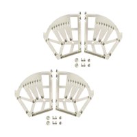 Bothyi - 2X Gabinete Con Cajón Para Zapatos Bisagra Estante Giratorio Accesorio Gabinete Marcos Abatibles Blanco 3 Capas De Espesor