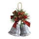 thumbnail image 4 of Campanas de árbol de Navidad para colgar, decoración navideña, campanas de hierro, elegante colgante de decoración navideña rústica para fiestas, manu Pintura gris, 4 of 5