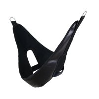 Ioensy - Cuello Dispositivo De Tracción Cervical Cinturón Espinal Sobre La Puerta Cubierta De La Barbilla Cuero De Pu Negro