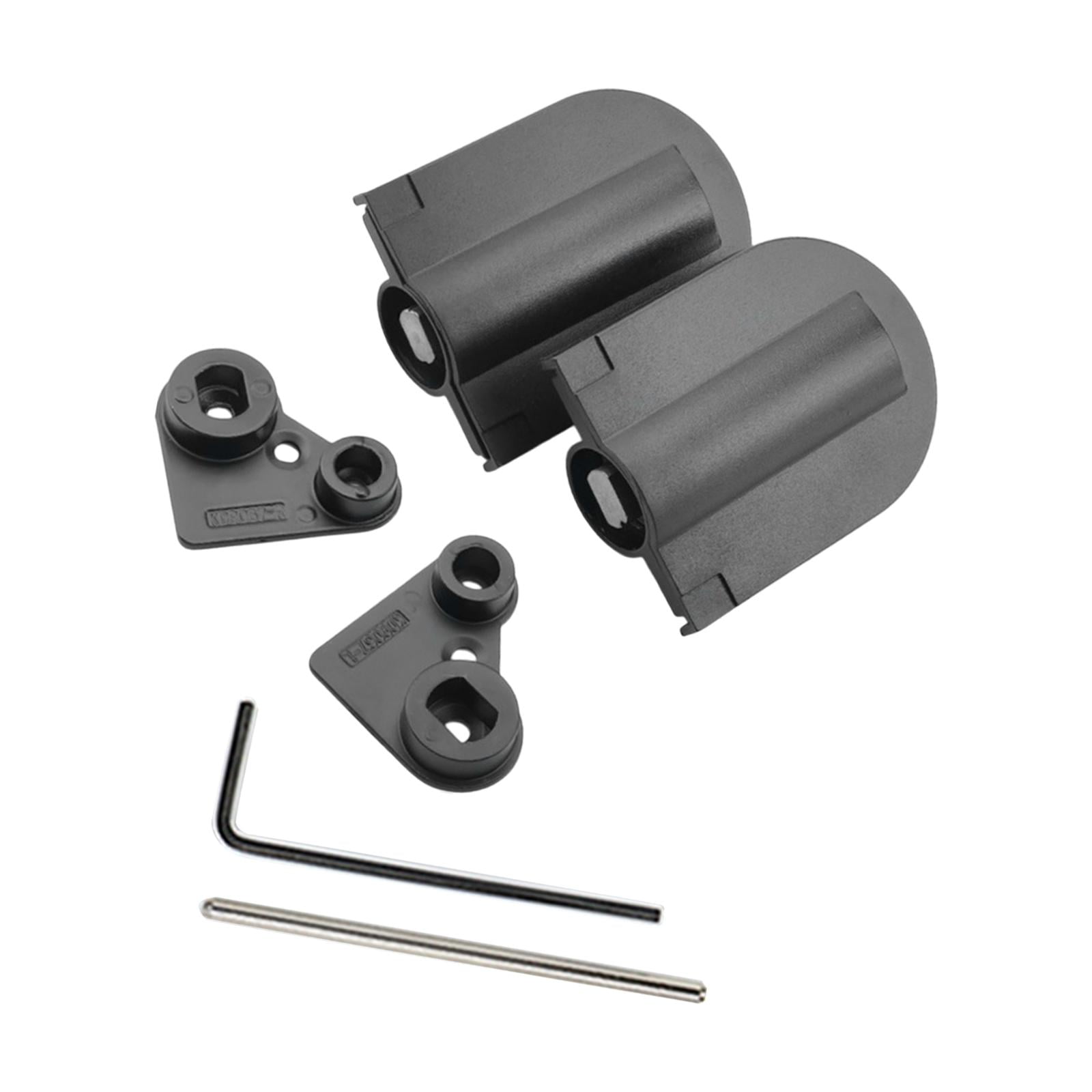 Bothyi - 2x Bisagras Para Tocador, Caja De Madera Fácil De Usar, Bisagras De Cierre Suave Para El Hogar, Color Negro